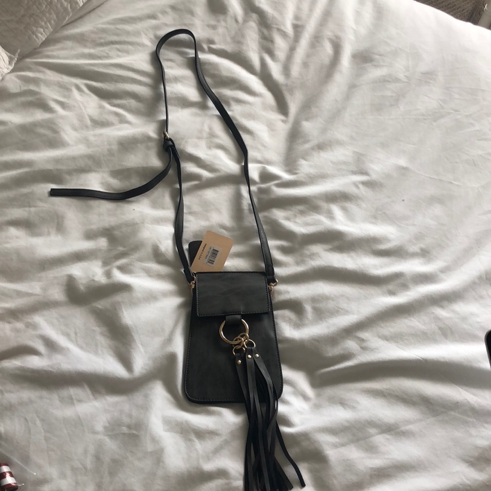 Grey Cross Body Purse